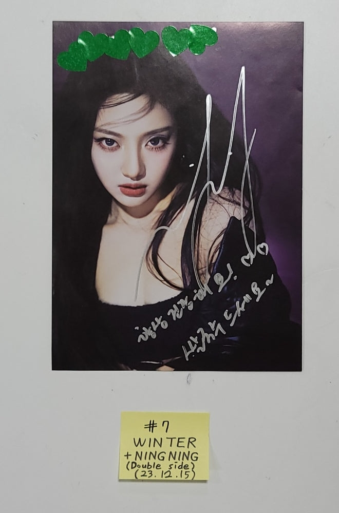 Aespa "Drama" 4th Mini - A Cut Page From Fansign Event Album [23.12.15] - HALLYUSUPERSTORE
