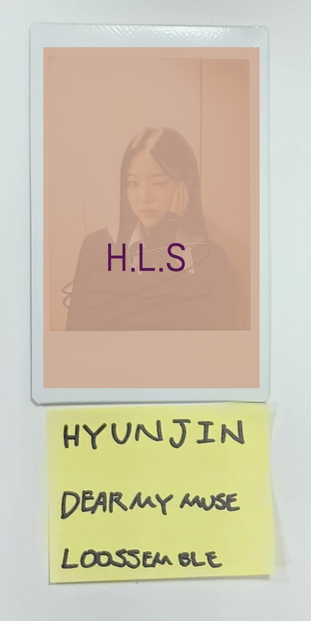Hyunjin (Of Loossemble) "Loossemble" - Hand Autographed(Signed) Polaroid [23.12.19] - HALLYUSUPERSTORE