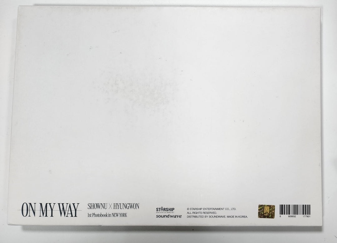 Shownu X Hyungwon  "On My Way" 1st Photobook - Hand Autographed(Signed) Photobook [23.12.20] - HALLYUSUPERSTORE