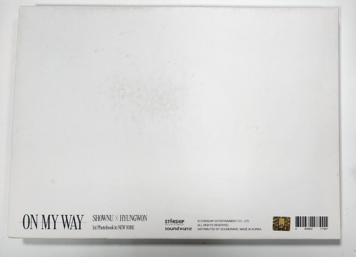 Shownu X Hyungwon  "On My Way" 1st Photobook - Hand Autographed(Signed) Photobook [23.12.20] - HALLYUSUPERSTORE