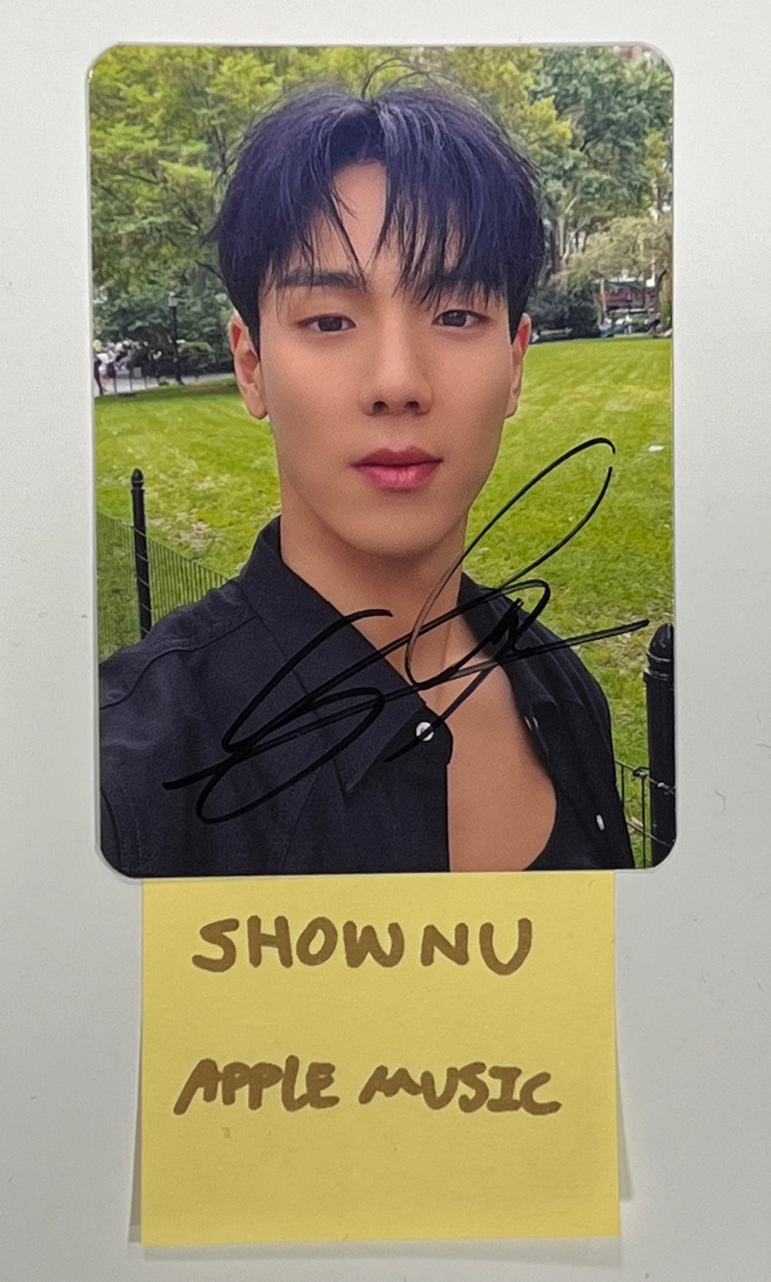 Shownu  "On My Way" 1st Photobook - Hand Autographed(Signed) Photocard [23.12.20] - HALLYUSUPERSTORE