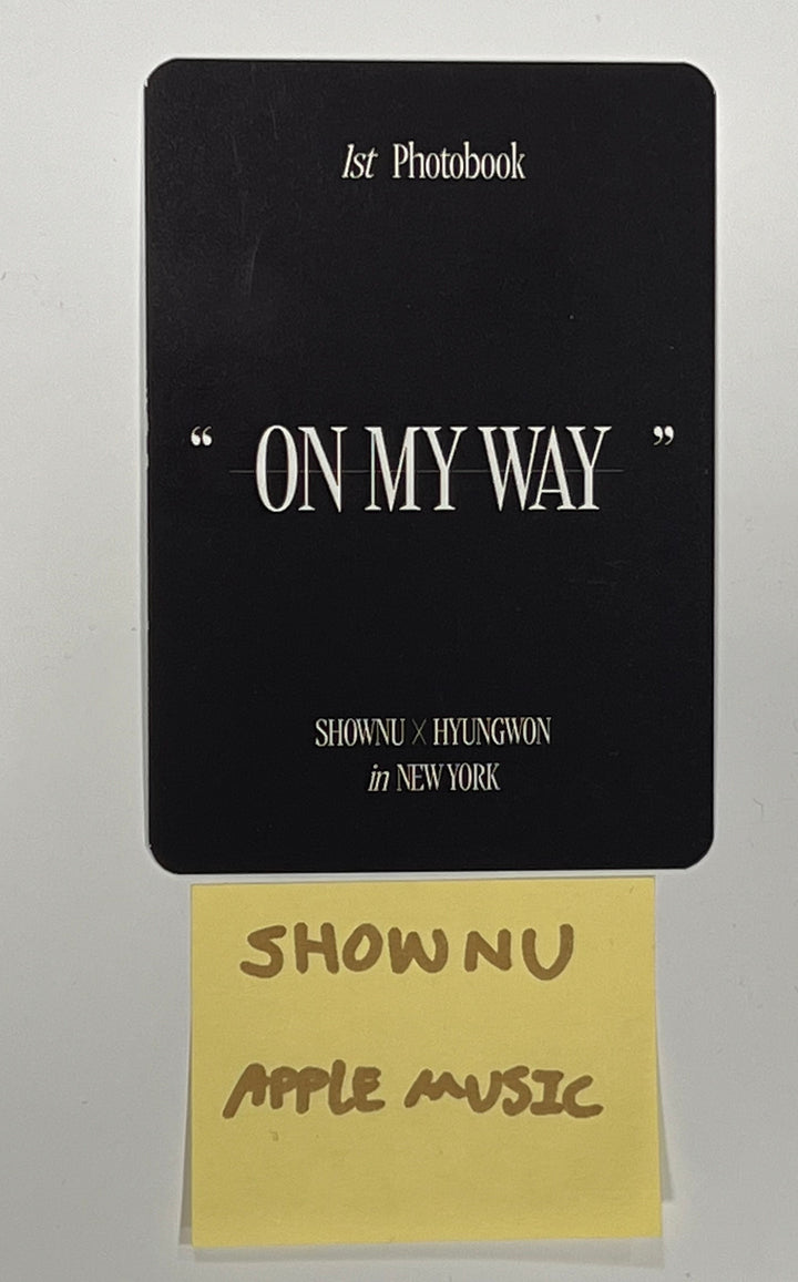 Shownu  "On My Way" 1st Photobook - Hand Autographed(Signed) Photocard [23.12.20] - HALLYUSUPERSTORE