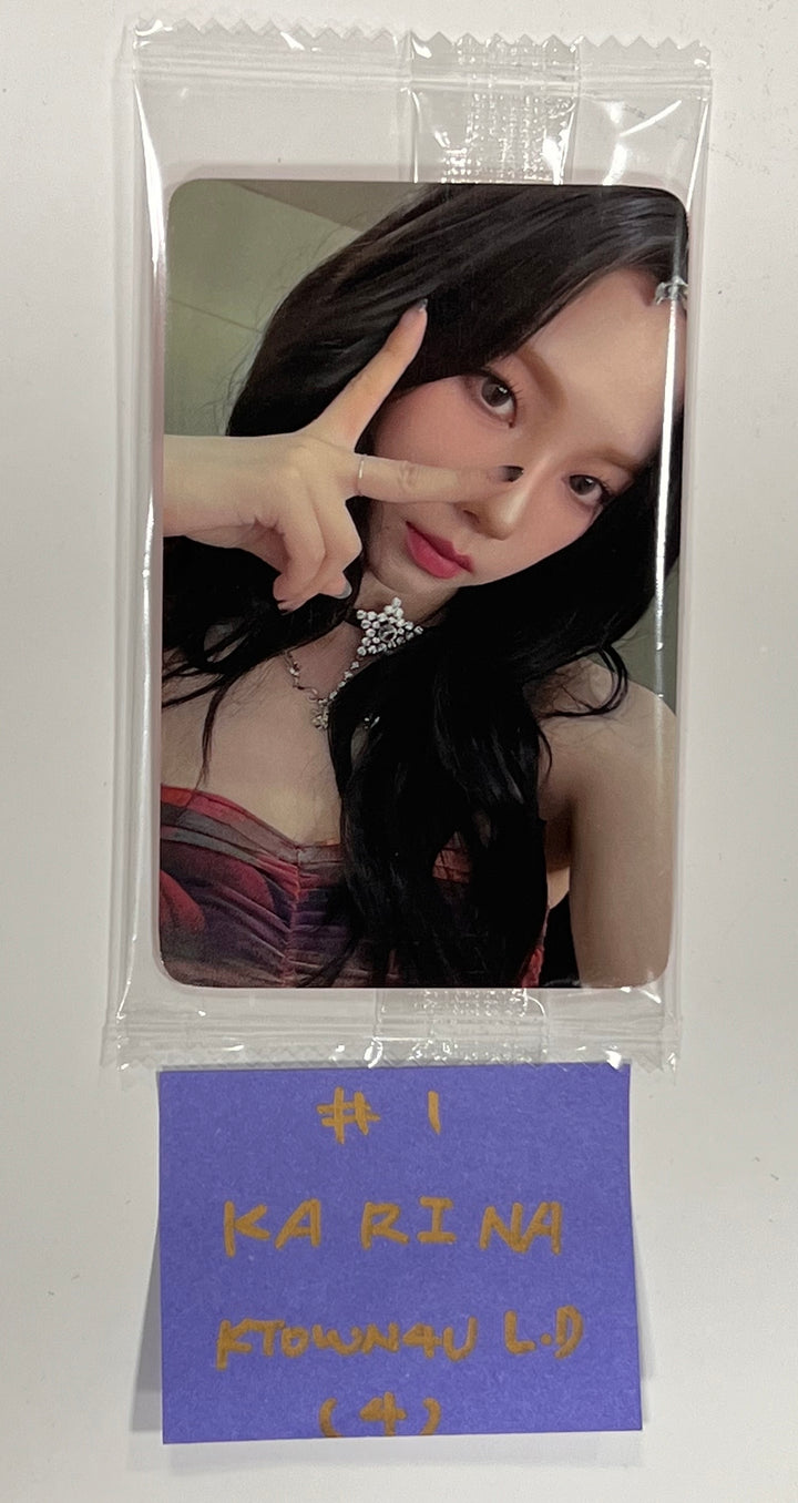 Aespa "Drama" 4th Mini - Ktown4U Lucky Draw Event Photocard [23.12.20] - HALLYUSUPERSTORE
