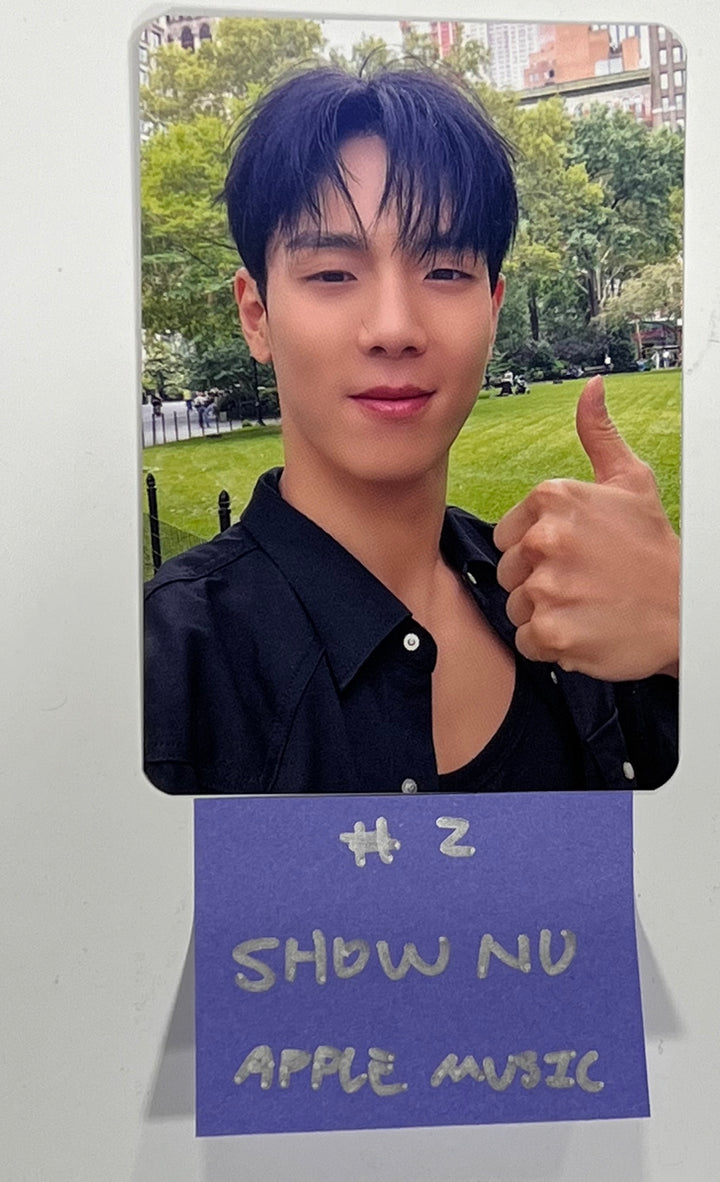 Shownu X Hyungwon "On My Way" 1st Photobook - Apple Music Fansign Event Photocard [23.12.20] - HALLYUSUPERSTORE