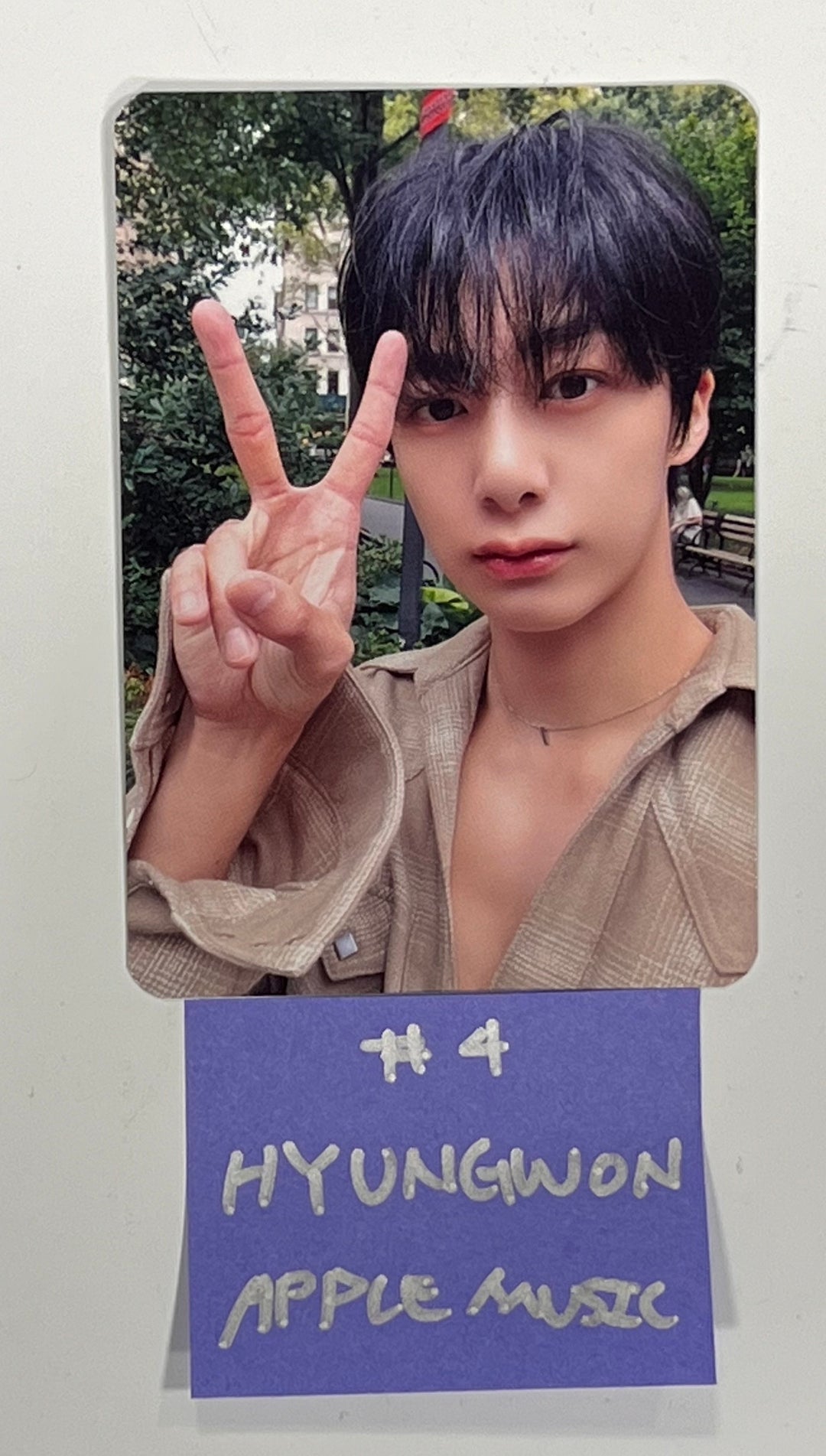 Shownu X Hyungwon "On My Way" 1st Photobook - Apple Music Fansign Event Photocard [23.12.20] - HALLYUSUPERSTORE