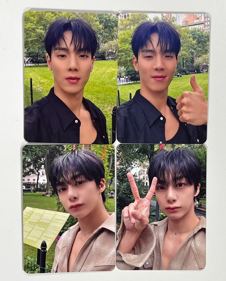 Shownu X Hyungwon "On My Way" 1st Photobook - Apple Music Fansign Event Photocard [23.12.20] - HALLYUSUPERSTORE