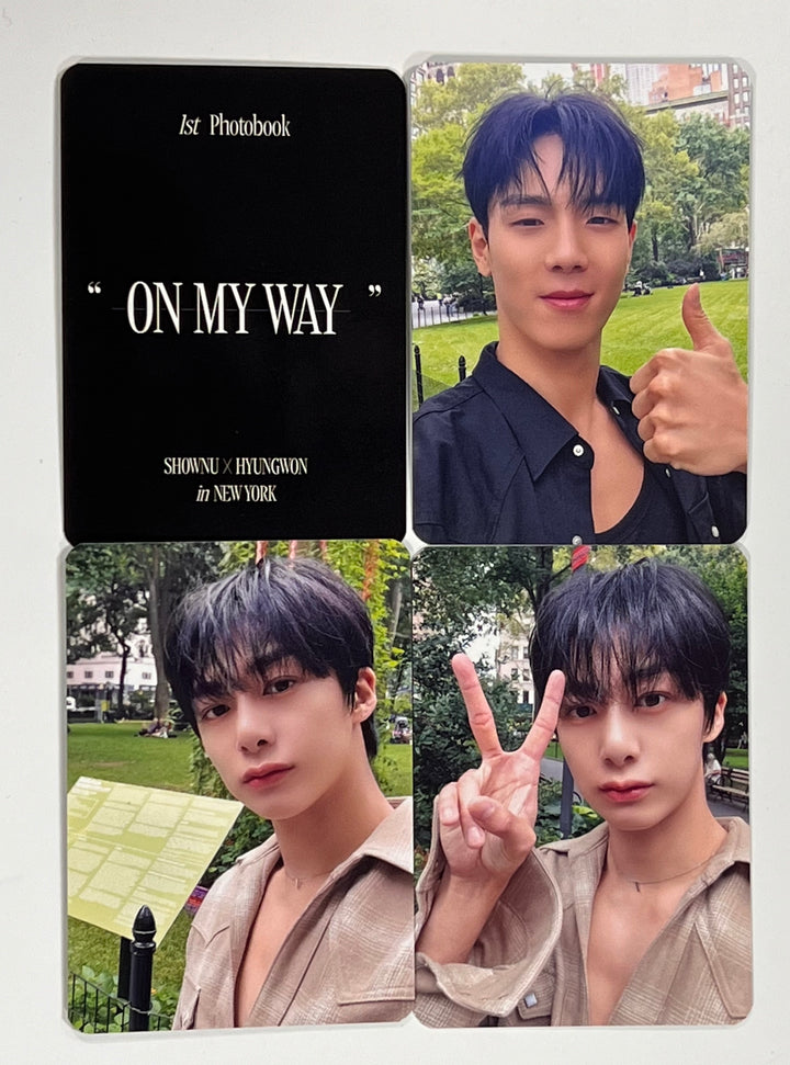 Shownu X Hyungwon "On My Way" 1st Photobook - Apple Music Fansign Event Photocard [23.12.20] - HALLYUSUPERSTORE