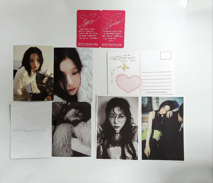 TAEYEON "To. X" - Official Photocards, Postcards, Printed Photograph [Myself Ver.] [23.12.26] - HALLYUSUPERSTORE