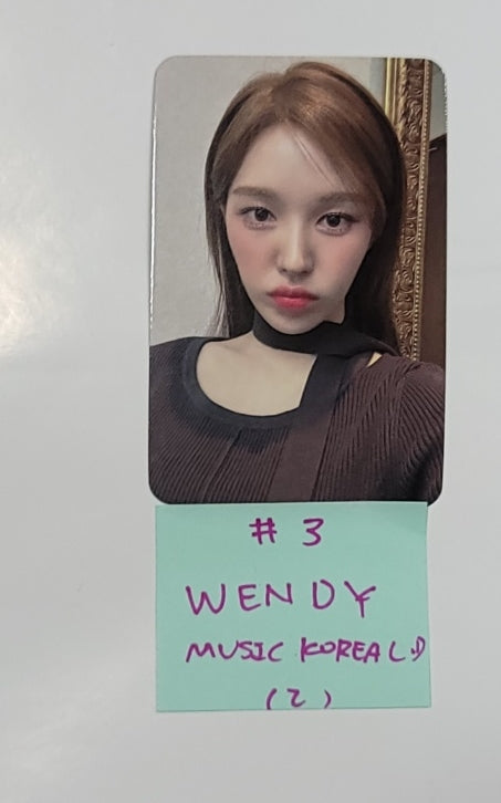 Red Velvet  "Chill Kill" - Music Korea Lucky Draw Event Photocard [23.12.26] - HALLYUSUPERSTORE