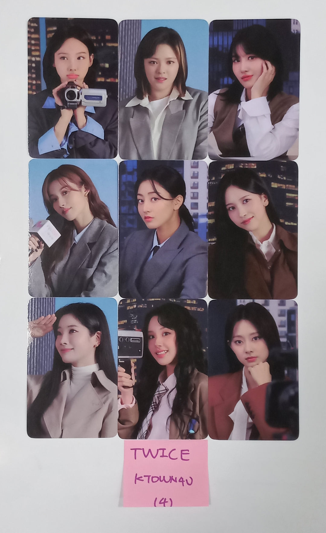 TWICE 2024 Season's Greetings "TWICE NEWS ROOM" - Ktown4U Pre-Order Benefit Photocards Set (9EA) [23.12.27] - HALLYUSUPERSTORE