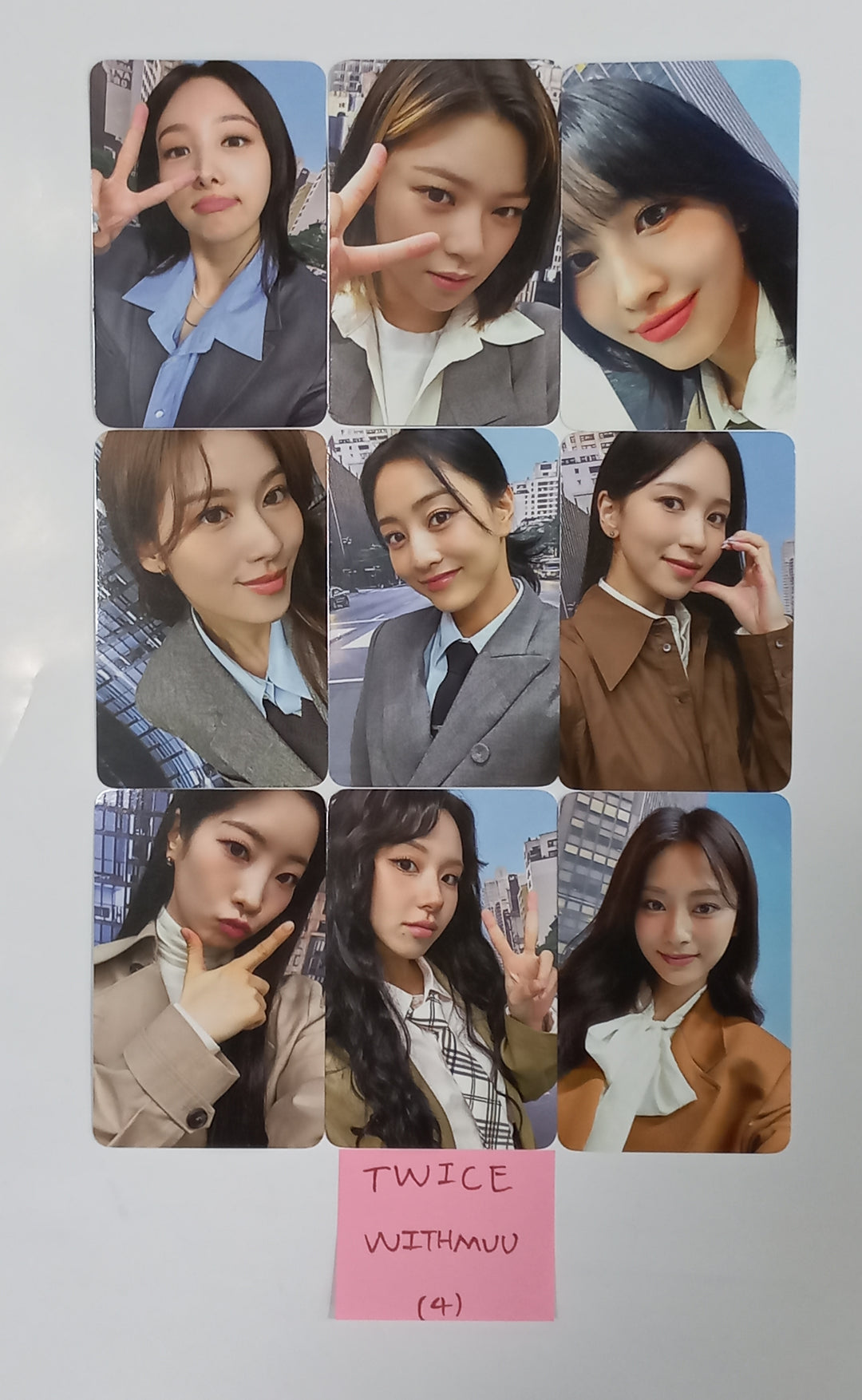 TWICE 2024 Season's Greetings "TWICE NEWS ROOM" - Withmuu Pre-Order Benefit Photocards Set (9EA) [23.12.27] - HALLYUSUPERSTORE