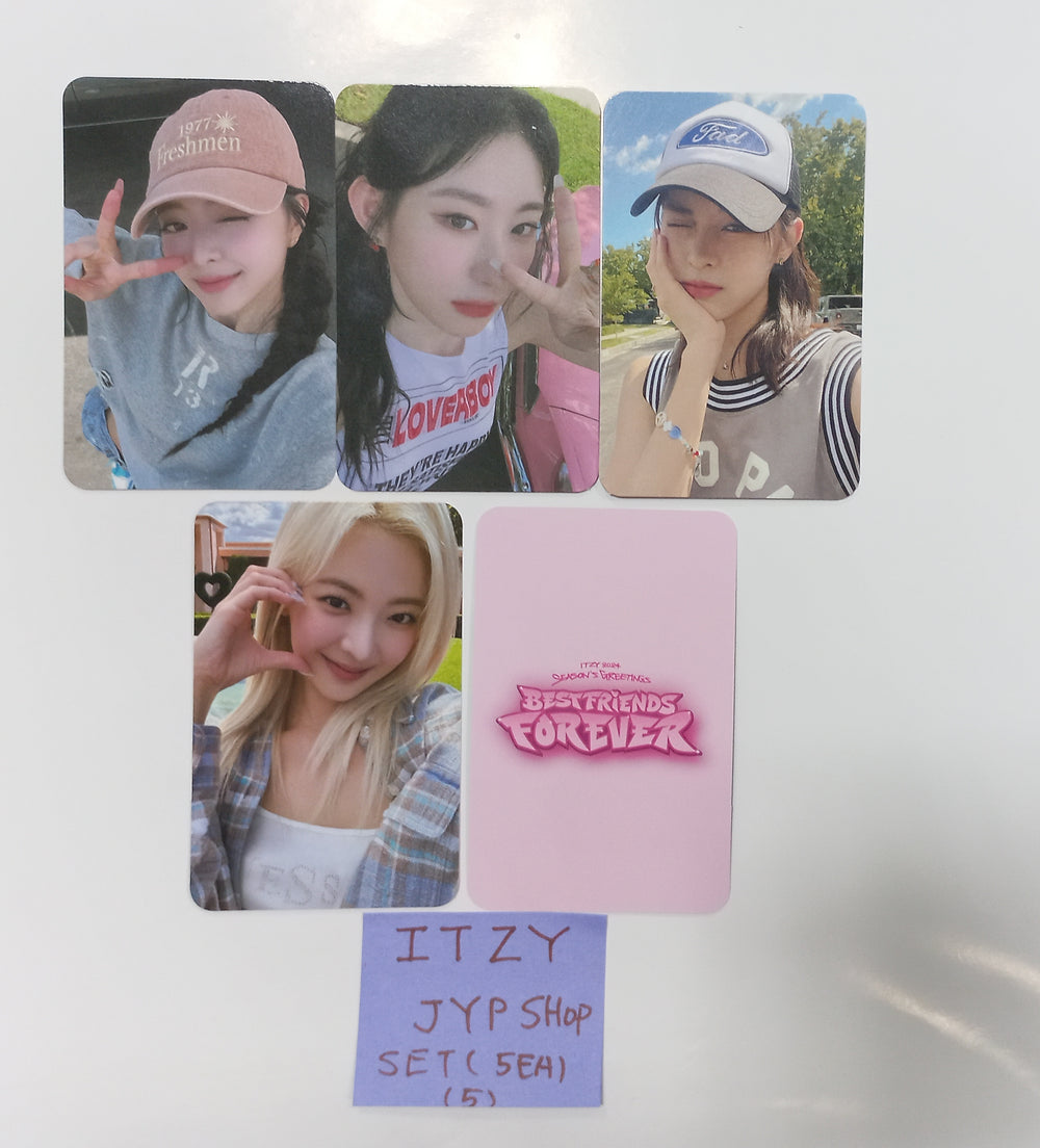 ITZY 2024 Season Greetings "Best Friends Forever" - JYP Shop Pre-Order Benefit Photocards Set (5EA) [23.12.28] - HALLYUSUPERSTORE