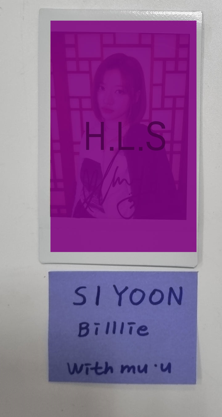 SIYOON (Of Billlie) 2024 SEASON’S GREETINGS - Hand Autographed(Signed) Polaroid [23.12.28] - HALLYUSUPERSTORE
