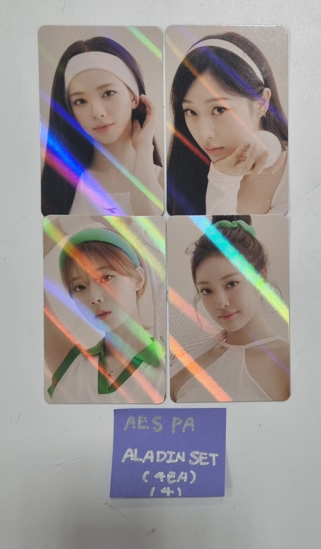 Aespa 2024 SEASON’S GREETINGS - Aladin Pre-order Benefit Hologram Photocards Set (4EA) [23.12.28] - HALLYUSUPERSTORE