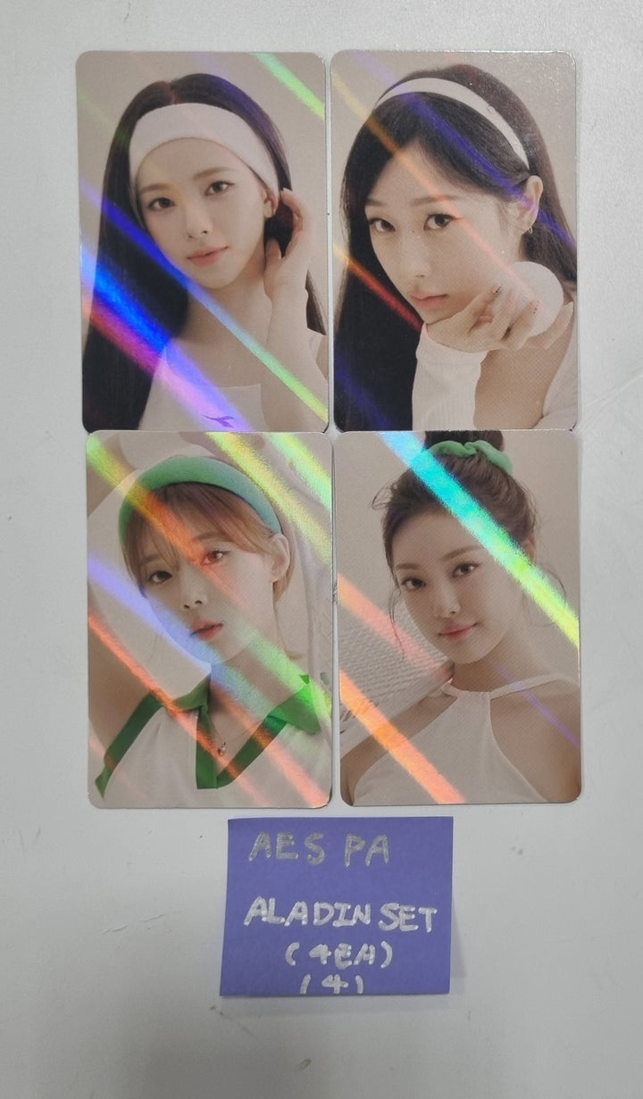 Aespa 2024 SEASON’S GREETINGS - Aladin Pre-order Benefit Hologram Photocards Set (4EA) [23.12.28] - HALLYUSUPERSTORE