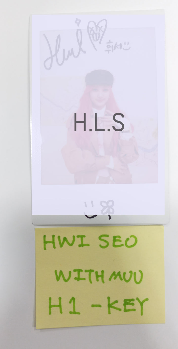 Hwiseo (Of H1-KEY) 2024 SEASON’S GREETINGS "SEOUL TOUR" - Hand Autographed(Signed) Polaroid [23.12.29] - HALLYUSUPERSTORE