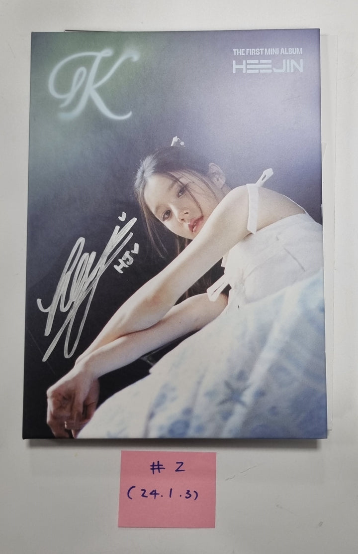 HeeJin 1st Mini "K" - Hand Autographed(Signed) Album [24.1.3] - HALLYUSUPERSTORE