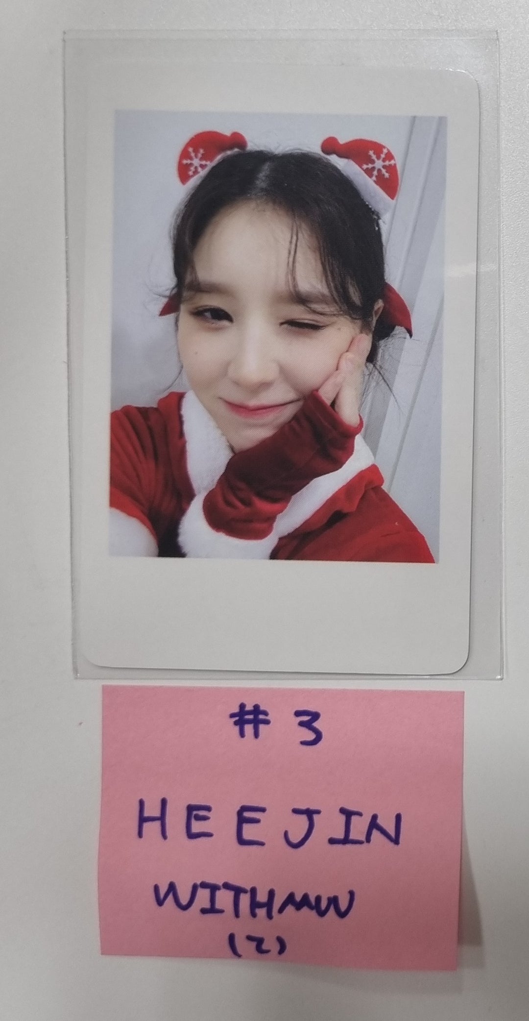 HeeJin "K" - Withmuu Fansign Event Polaroid Type Photocard Round 2 [24.1.3] - HALLYUSUPERSTORE