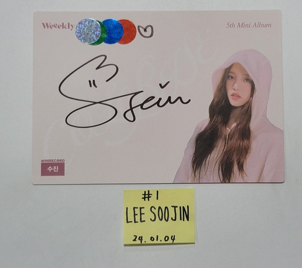 Weeekly "ColoRise" 5th mini - Hand Autographed(Signed) Paper [24.1.4] - HALLYUSUPERSTORE