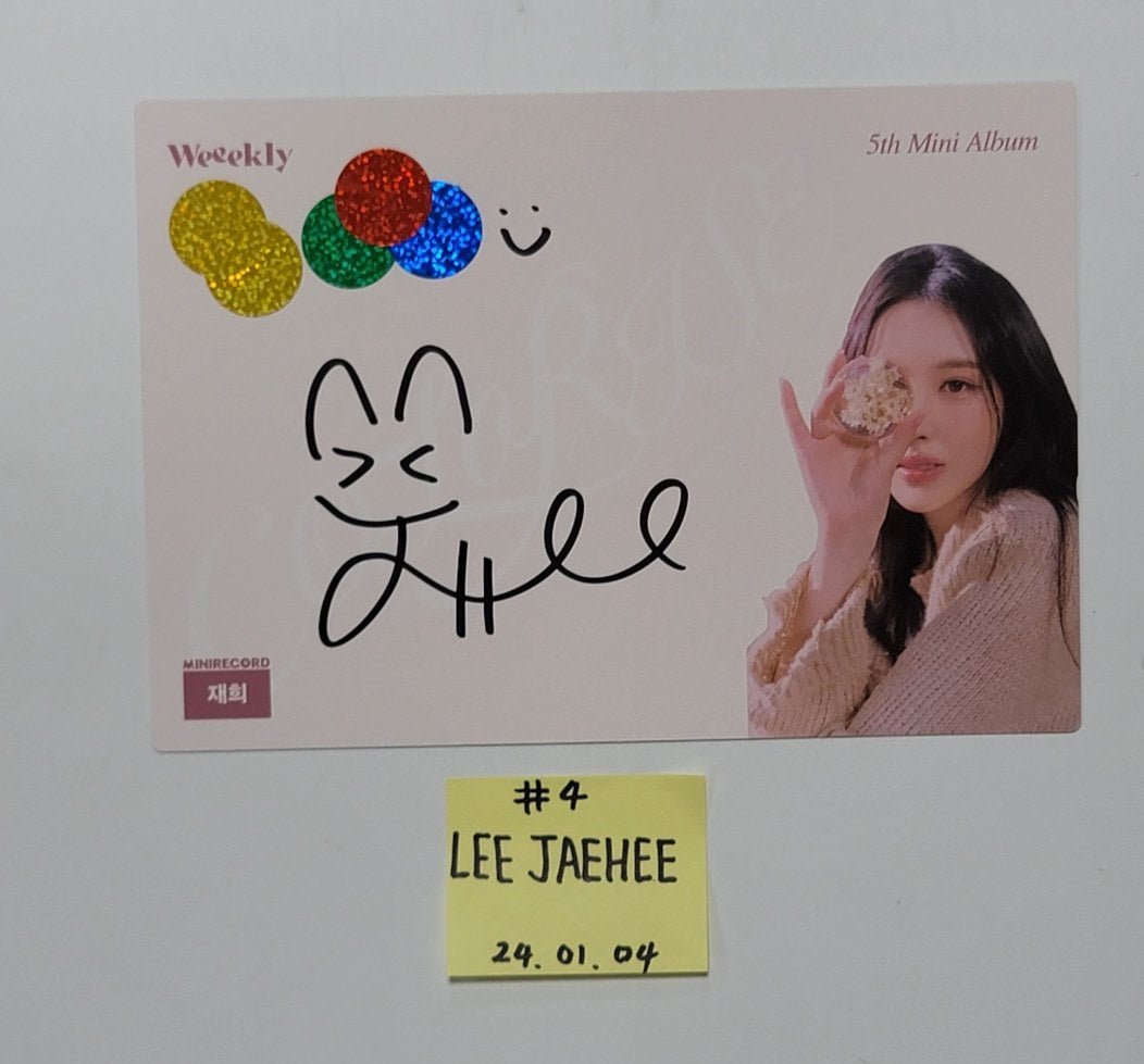 Weeekly "ColoRise" 5th mini - Hand Autographed(Signed) Paper [24.1.4] - HALLYUSUPERSTORE