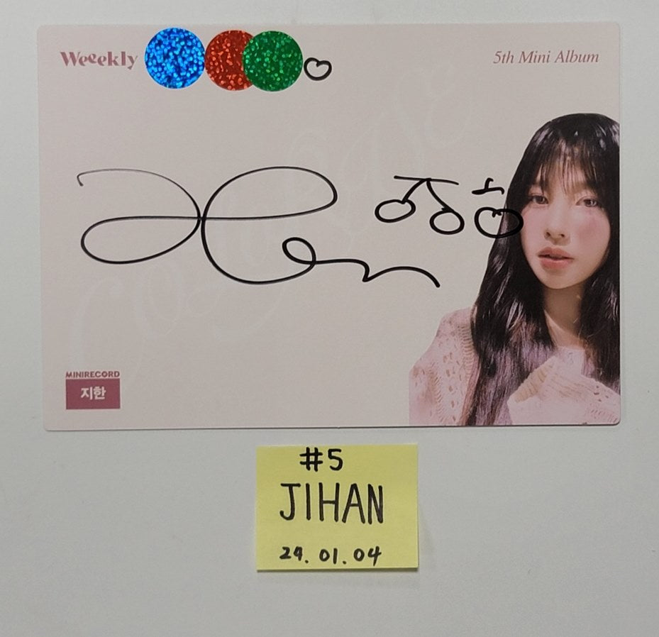 Weeekly "ColoRise" 5th mini - Hand Autographed(Signed) Paper [24.1.4] - HALLYUSUPERSTORE