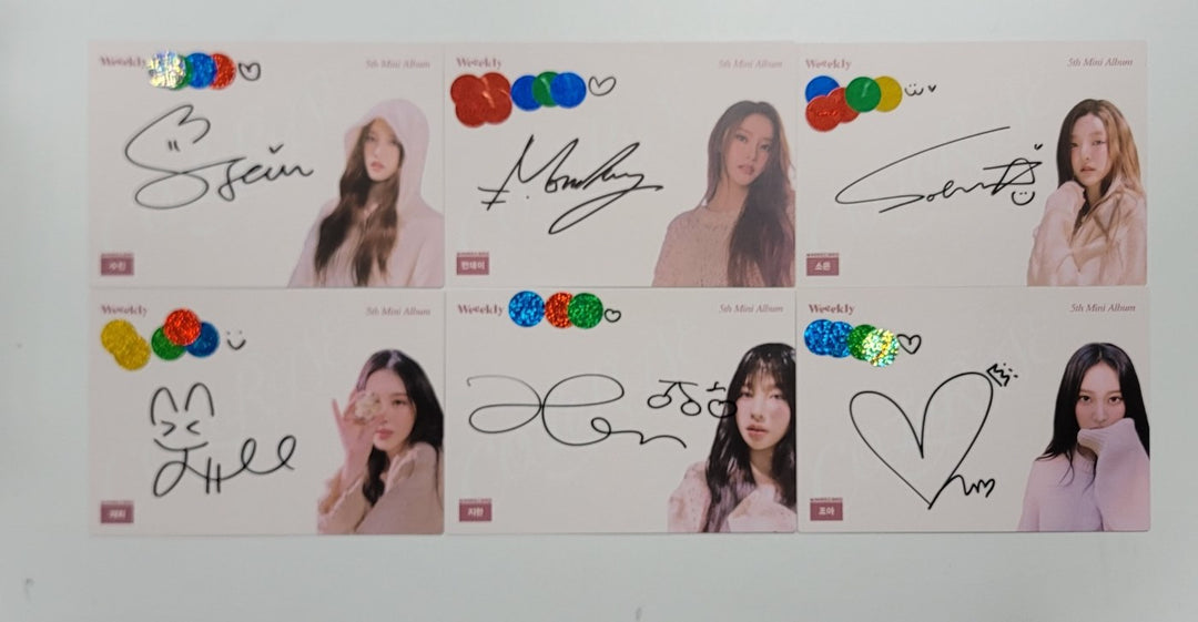 Weeekly "ColoRise" 5th mini - Hand Autographed(Signed) Paper [24.1.4] - HALLYUSUPERSTORE