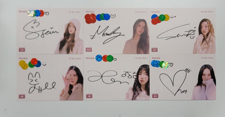 Weeekly "ColoRise" 5th mini - Hand Autographed(Signed) Paper [24.1.4] - HALLYUSUPERSTORE