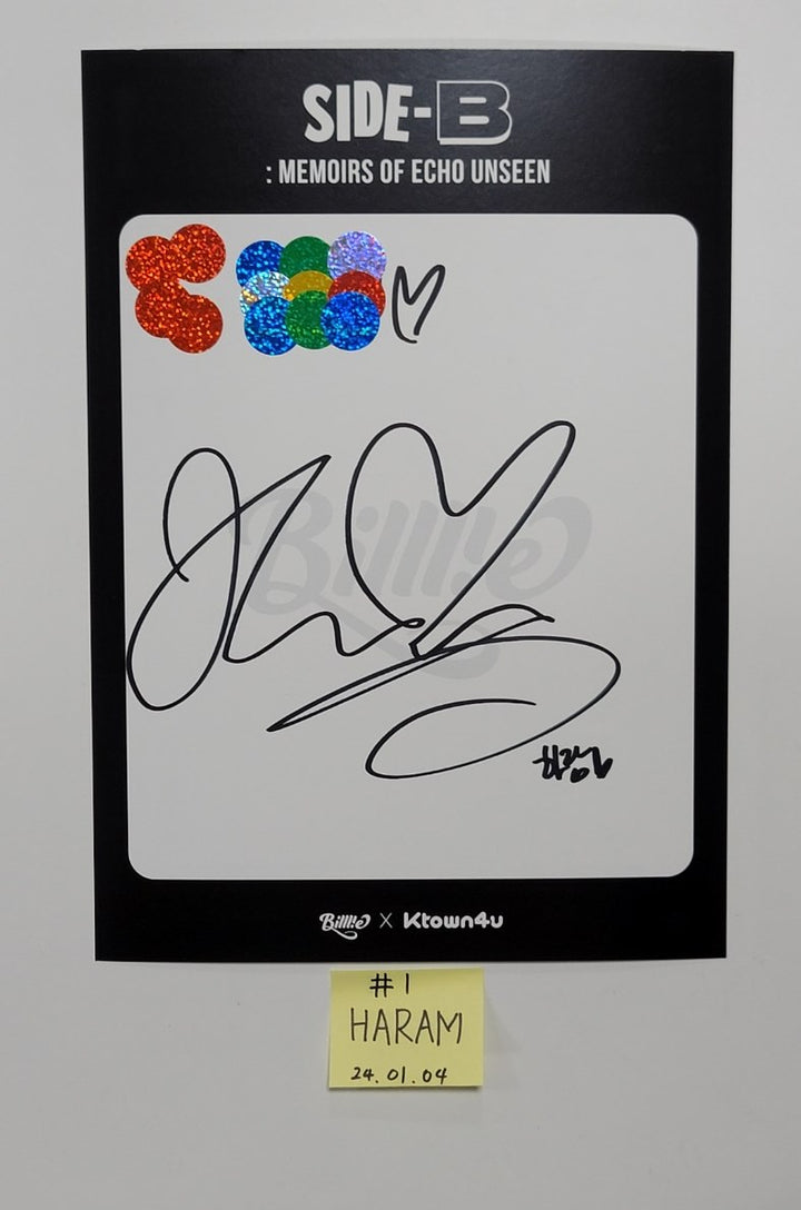 Billlie "side-B : memoirs of echo unseen" - Hand Autographed(Signed) Paper [24.1.4] - HALLYUSUPERSTORE