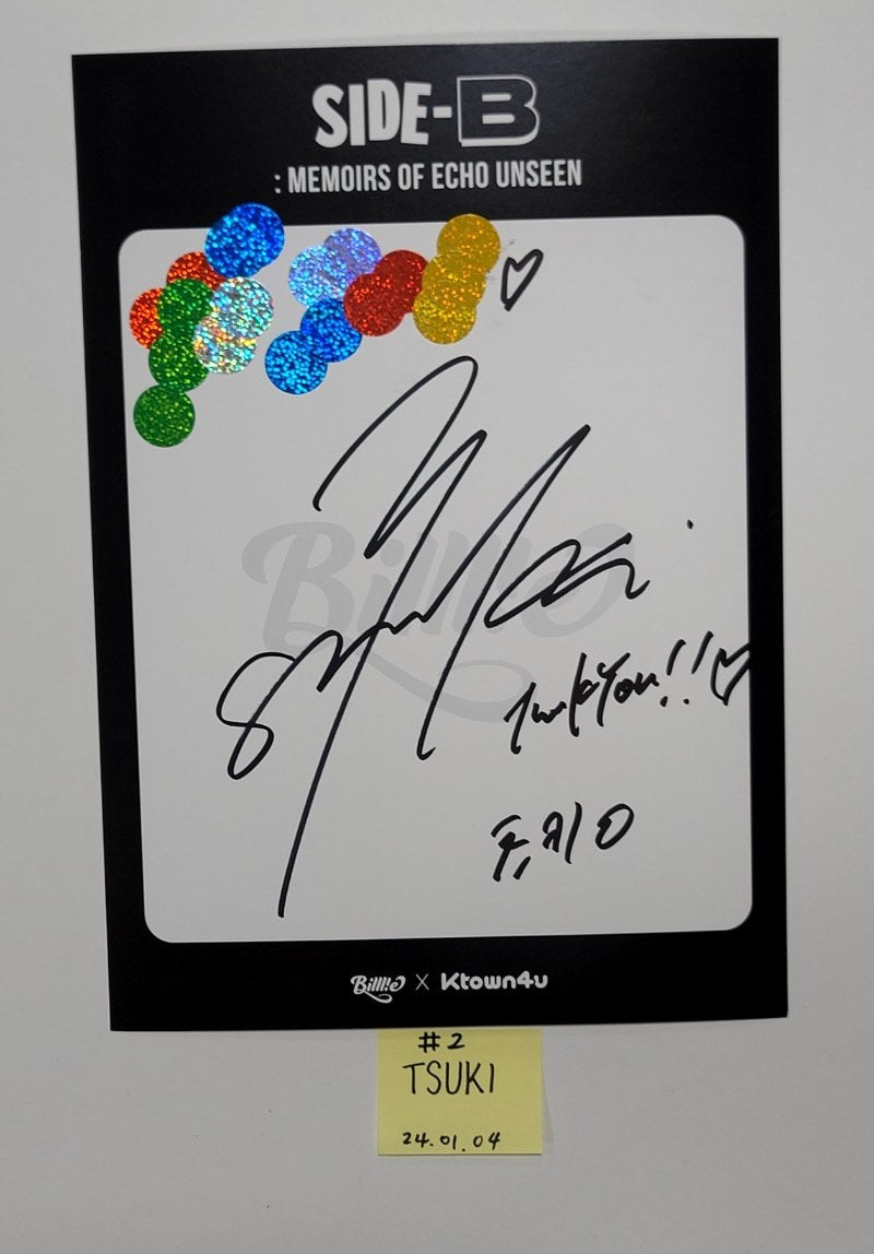 Billlie "side-B : memoirs of echo unseen" - Hand Autographed(Signed) Paper [24.1.4] - HALLYUSUPERSTORE