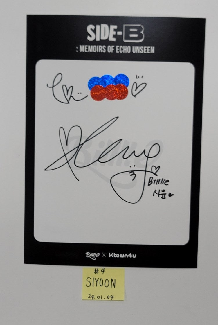 Billlie "side-B : memoirs of echo unseen" - Hand Autographed(Signed) Paper [24.1.4] - HALLYUSUPERSTORE