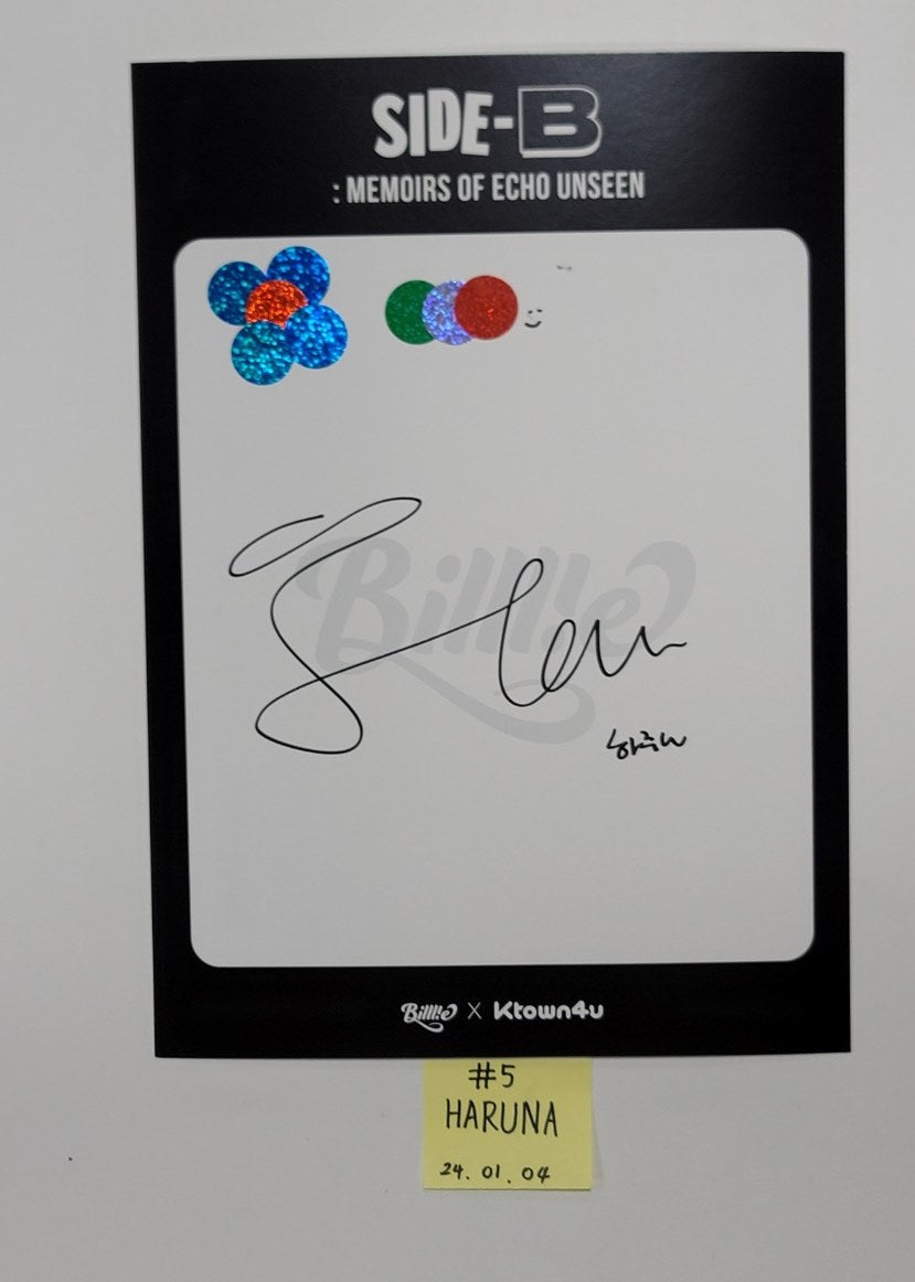 Billlie "side-B : memoirs of echo unseen" - Hand Autographed(Signed) Paper [24.1.4] - HALLYUSUPERSTORE