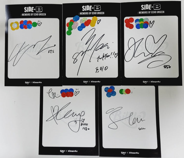 Billlie "side-B : memoirs of echo unseen" - Hand Autographed(Signed) Paper [24.1.4] - HALLYUSUPERSTORE
