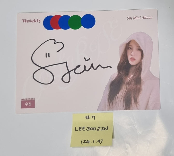 Weeekly "ColoRise" 5th mini - Hand Autographed(Signed) Paper [24.1.4] - HALLYUSUPERSTORE