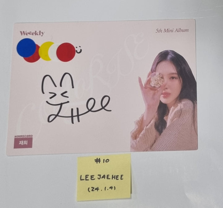 Weeekly "ColoRise" 5th mini - Hand Autographed(Signed) Paper [24.1.4] - HALLYUSUPERSTORE