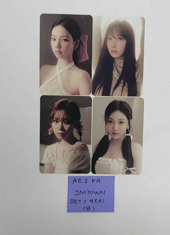 Aespa 2024 SEASON’S GREETINGS - SM Town Pre-order Benefit Photocards Set (4EA) [24.1.5] - HALLYUSUPERSTORE