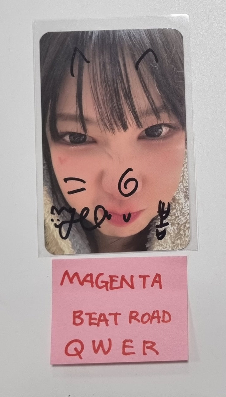 Magenta (Of QWER) "Harmony from Discord" - Hand Autographed(Signed) Photocard [24.1.9] - HALLYUSUPERSTORE