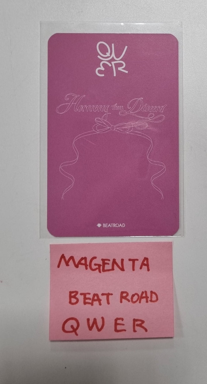 Magenta (Of QWER) "Harmony from Discord" - Hand Autographed(Signed) Photocard [24.1.9] - HALLYUSUPERSTORE