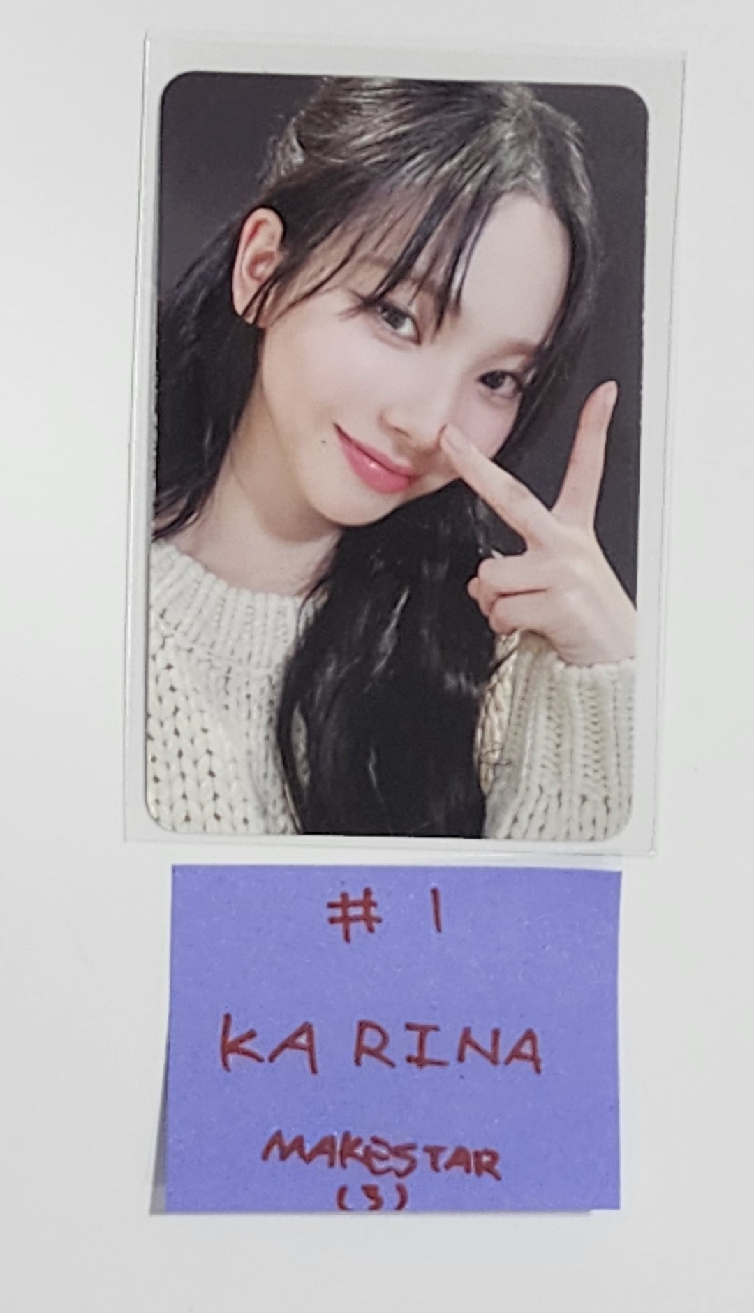 Aespa "Drama" 4th Mini Album - Makestar Fansign Event Photocard [24.1.10] - HALLYUSUPERSTORE