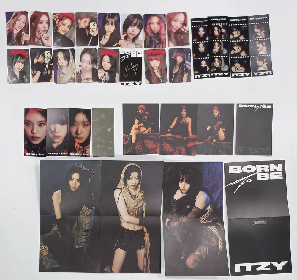 ITZY "BORN TO BE" - Official Photocard, mood film, postcard, mini folding poster [Standard Ver.] [24.1.10] - HALLYUSUPERSTORE