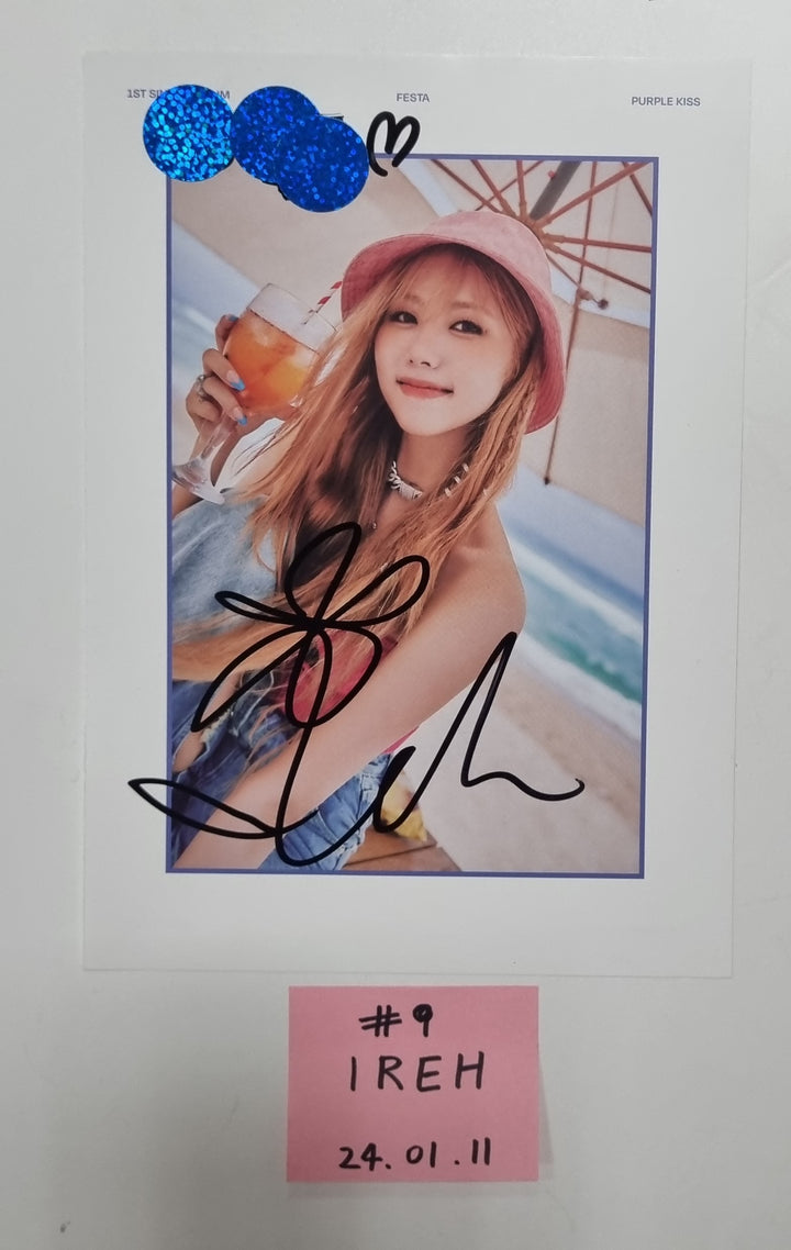 PURPLE KISS "FESTA" - A Cut Page From Fansign Event Album [24.1.11] - HALLYUSUPERSTORE