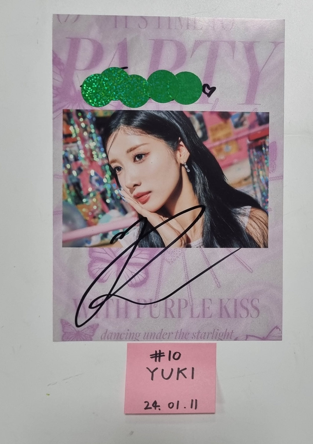 PURPLE KISS "FESTA" - A Cut Page From Fansign Event Album [24.1.11] - HALLYUSUPERSTORE