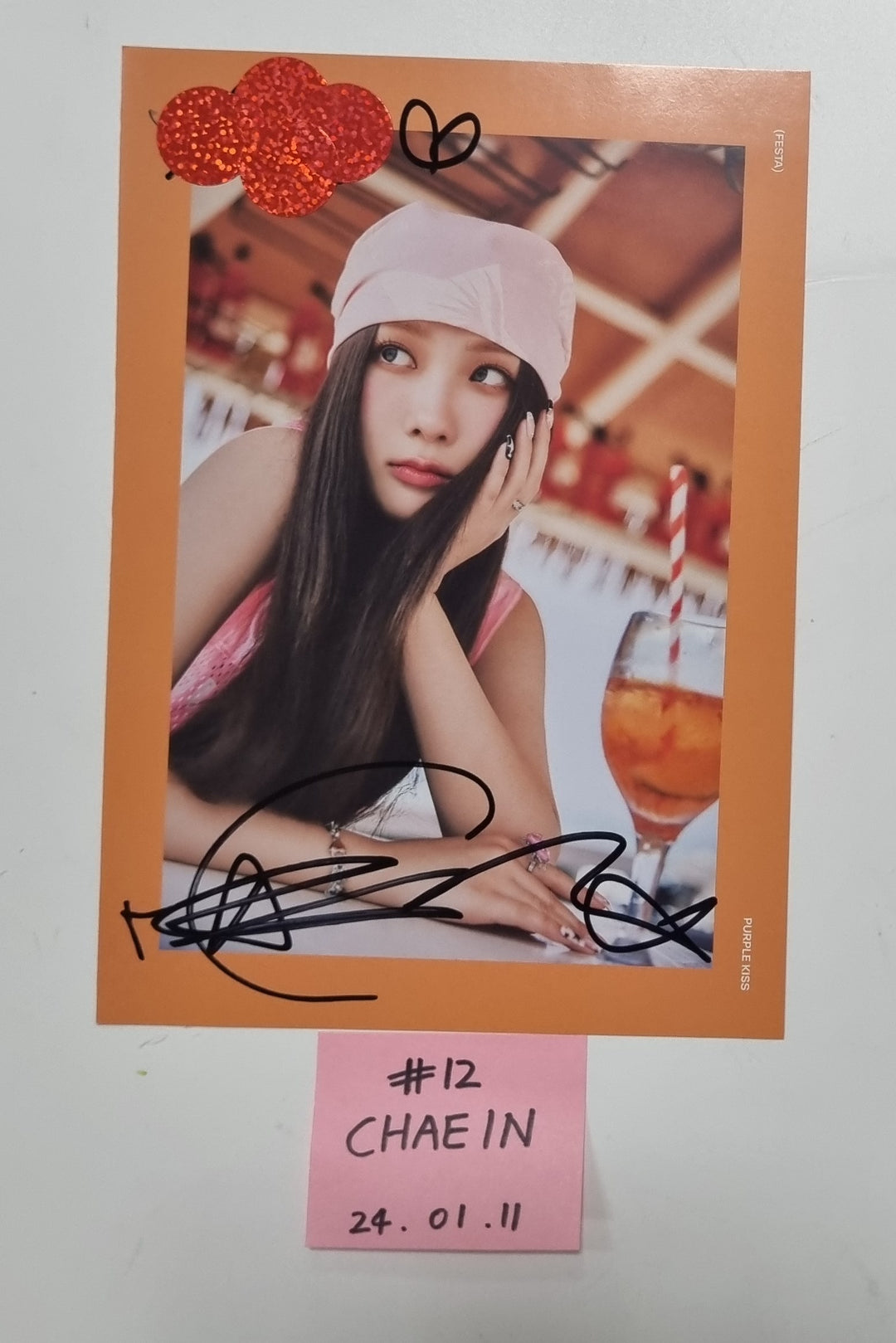 PURPLE KISS "FESTA" - A Cut Page From Fansign Event Album [24.1.11] - HALLYUSUPERSTORE