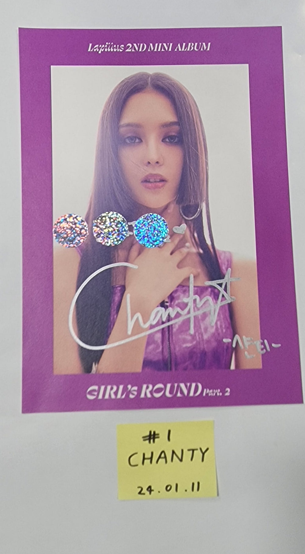 Lapillus "GIRL's ROUND Part. 2" - A Cut Page From Fansign Event Album [24.1.11] - HALLYUSUPERSTORE