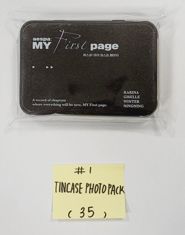 Aespa X EVERLINE : MY First page POP-UP STROE - Official MD [Tincase Photopack, Mini Pouch, String BAG, Ball CAP, T-Shirt] [24.1.12] - HALLYUSUPERSTORE