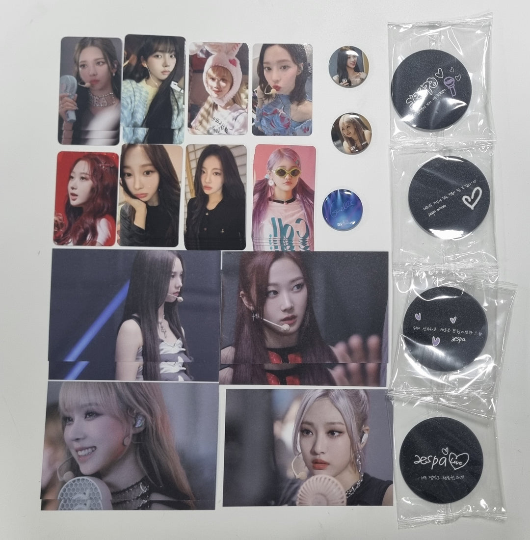 Aespa X EVERLINE : MY First page POP-UP STROE - MD Event Photocards & Postcard, Hand Mirror, Pin Button [24.1.12] [Restocked 1/18] - HALLYUSUPERSTORE