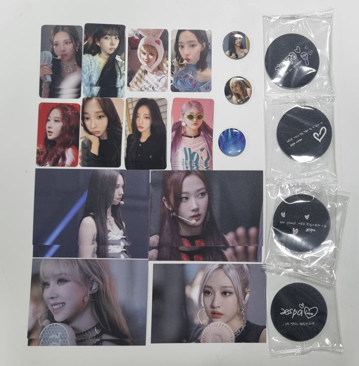 Aespa X EVERLINE : MY First page POP-UP STROE - MD Event Photocards &amp; Postcard, Hand Mirror, Pin Button [24.1.12] [Restocked 1/18] - HALLYUSUPERSTORE