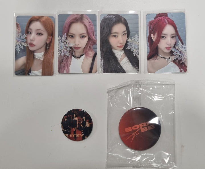 ITZY - "Born To Be" - Everline Offline Lucky Draw Event Photocard, Pin Button, Hand Mirror [24.1.12] - HALLYUSUPERSTORE