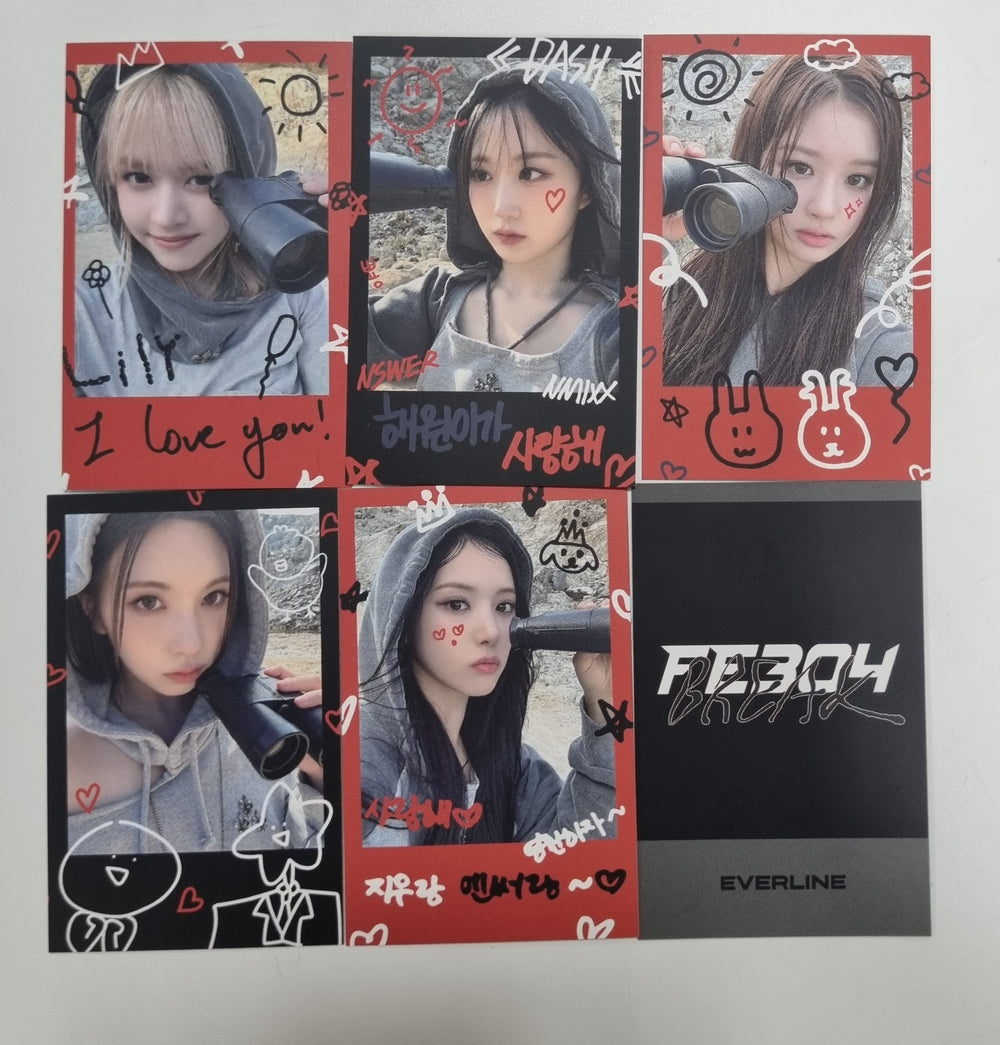 NMIXX "Fe3O4: BREAK" - NMIXX X EVERLINE POP-UP STROE Special Gift Event Polaroid Type Photocard [24.1.16] (Restocked 1/19) - HALLYUSUPERSTORE