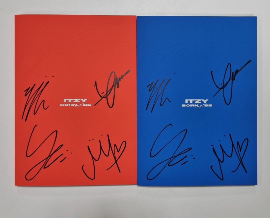 ITZY "BORN TO BE" - Hand Autographed(Signed) Promo Album [24.1.16] - HALLYUSUPERSTORE