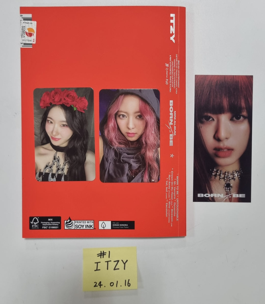 ITZY "BORN TO BE" - Hand Autographed(Signed) Promo Album [24.1.16] - HALLYUSUPERSTORE